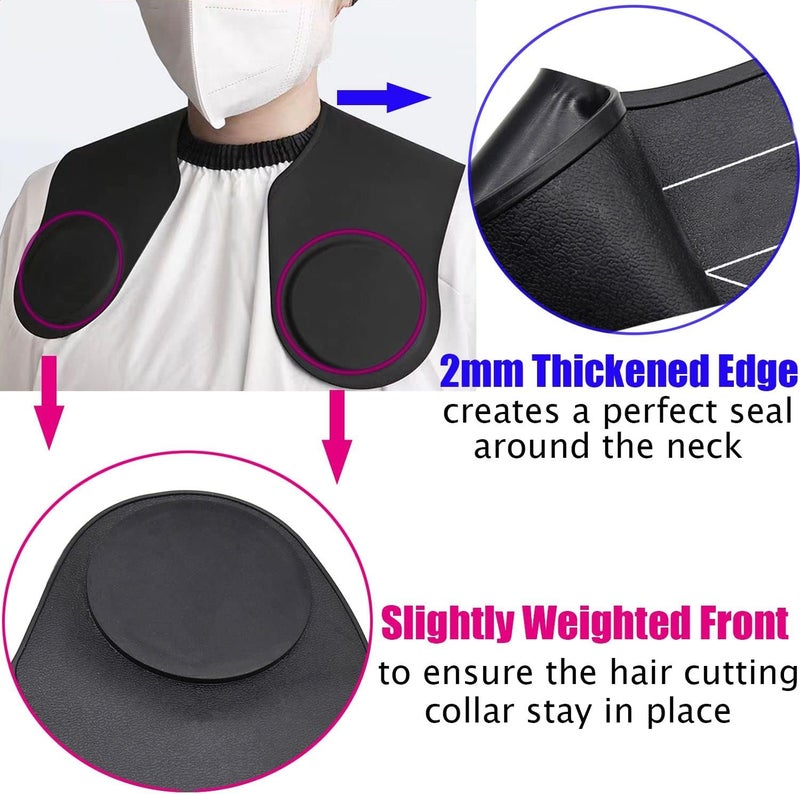 XDONEF Hair Cutting Guide Collar Silicone Waterproof Cutting Cape for Hair Stylist Hair Cutting Mat for Shoulders Hair Cut Mat with Guidelines Weighted Neck Wrap for Salon Home Large - Image 4
